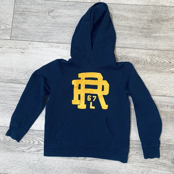 Polo Ralph Lauren RRL Hoodie Youth Medium 10-12 RL67 Pullover Sweatshirt - Picture 1 of 5